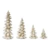 Melrose White & Gold Tree Set, 6.5", 9", 13.25" & 18" -Michaels Shop D254738S 1