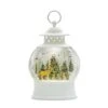 Melrose 11.5" LED Winter Scene With Deer Snow Globe Lantern