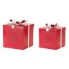 Melrose Red Iron Present Box Set, 11.5" & 13.5" -Michaels Shop D255198S 1