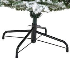 8ft. Pre-Lit Flocked North Carolina Fir Artificial Christmas Tree With Warm White LED Lights -Michaels Shop D255801S 4