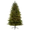 7ft. Pre-Lit North Carolina Fir Artificial Christmas Tree With Clear Lights -Michaels Shop D255809S 1