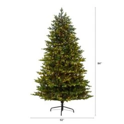 7ft. Pre-Lit North Carolina Fir Artificial Christmas Tree With Clear Lights -Michaels Shop D255809S 2