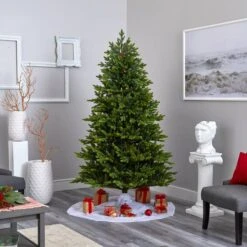 7ft. Pre-Lit North Carolina Fir Artificial Christmas Tree With Clear Lights -Michaels Shop D255809S 7