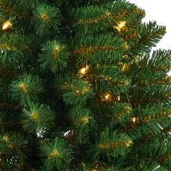 3ft. Pre-Lit Northern Rocky Spruce Artificial Christmas Tree, Clear LED Lights -Michaels Shop D255814S 3