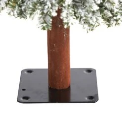 3ft. Pre-Lit Flocked Grand Alpine Artificial Christmas Tree, Clear LED Lights -Michaels Shop D255829S 4