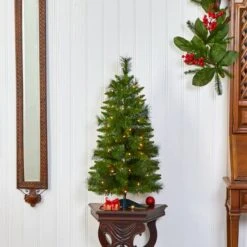 3ft. Pre-Lit New Haven Pine Artificial Christmas Tree, Warm White LED Lights -Michaels Shop D255840S 7