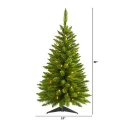 3ft. Pre-Lit Providence Pine Artificial Christmas Tree, Warm White LED Lights -Michaels Shop D255859S 2