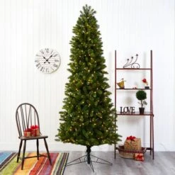 8ft. Pre-Lit Virginia Spruce Artificial Christmas Tree, Warm White LED Lights -Michaels Shop D255897S 7