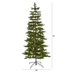 6.5ft. Pre-Lit Big Sky Spruce Artificial Christmas Tree With Clear Warm Multifunction LED Lights -Michaels Shop D255916S 2