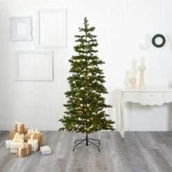 6.5ft. Pre-Lit Big Sky Spruce Artificial Christmas Tree With Clear Warm Multifunction LED Lights -Michaels Shop D255916S 6