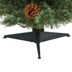 3ft. Pre-Lit White Mountain Pine & Pinecones Artificial Christmas Tree With Clear LED Lights -Michaels Shop D255958S 4