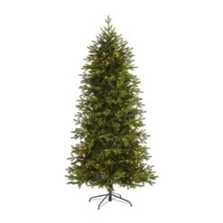 7ft. Pre-Lit Belgium Fir Artificial Christmas Tree, Clear LED Lights 11 7ft. Pre-Lit Belgium Fir Artificial Christmas Tree, Clear LED Lights -Michaels Shop D255964S 1 1