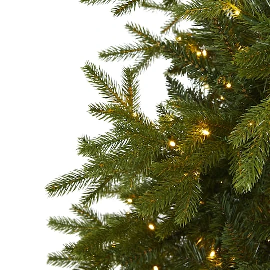 7ft. Pre-Lit Belgium Fir Artificial Christmas Tree, Clear LED Lights 6 7ft. Pre-Lit Belgium Fir Artificial Christmas Tree, Clear LED Lights - Image 4