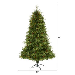7ft. Pre-Lit Wellington Spruce Artificial Christmas Tree, Clear LED Lights -Michaels Shop D255974S 2