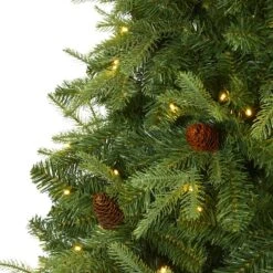 7ft. Pre-Lit Wellington Spruce Artificial Christmas Tree, Clear LED Lights -Michaels Shop D255974S 3