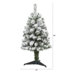 3ft. Unlit Flocked West Virginia Fir Artificial Christmas Tree -Michaels Shop D256009S 2