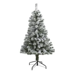 4ft. Unlit Flocked West Virginia Fir Artificial Christmas Tree