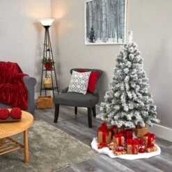 4ft. Unlit Flocked West Virginia Fir Artificial Christmas Tree -Michaels Shop D256012S 6