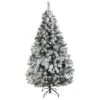 6ft. Unlit Flocked White River Mountain Pine & Pinecones Artificial Christmas Tree -Michaels Shop D256033S 1