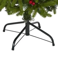 4ft. Pre-Lit Snow Tipped Portland Spruce Artificial Christmas Tree With Frosted Berries And Pinecones, Clear LED Lights -Michaels Shop D256058S 4