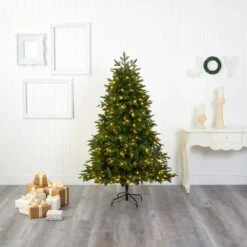 6ft. Pre-Lit Wyoming Fir Artificial Christmas Tree With Clear LED Lights -Michaels Shop D256072S 5