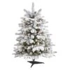 3ft. Pre-Lit Flocked North Carolina Fir Artificial Christmas Tree With Warm White Lights 2 3ft. Pre-Lit Flocked North Carolina Fir Artificial Christmas Tree With Warm White Lights -Michaels Shop D256100S 1