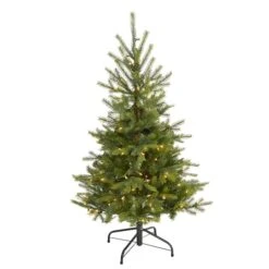 4ft. Pre-Lit North Carolina Spruce Artificial Christmas Tree, Clear LED Lights