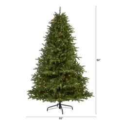 7ft. Pre-Lit South Carolina Spruce Artificial Christmas Tree, White Warm LED Lights -Michaels Shop D256107S 2