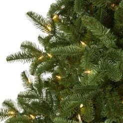 7ft. Pre-Lit South Carolina Spruce Artificial Christmas Tree, White Warm LED Lights -Michaels Shop D256107S 3