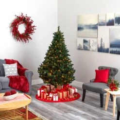 6ft. Pre-Lit Northern Rocky Spruce Artificial Christmas Tree, Clear Lights 16 6ft. Pre-Lit Northern Rocky Spruce Artificial Christmas Tree, Clear Lights -Michaels Shop D256124S 6