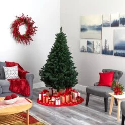 6ft. Pre-Lit Northern Rocky Spruce Artificial Christmas Tree, Clear Lights 15 6ft. Pre-Lit Northern Rocky Spruce Artificial Christmas Tree, Clear Lights -Michaels Shop D256124S 7