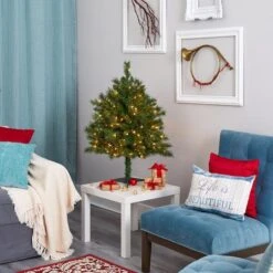 3ft. Pre-Lit Wyoming Mixed Pine Artificial Christmas Tree, Clear LED Lights -Michaels Shop D256132S 6