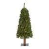 3ft. Pre-Lit Grand Alpine Artificial Christmas Tree, Clear LED Lights