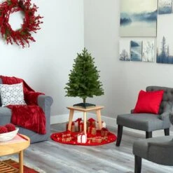 3ft. Pre-Lit Washington Fir Artificial Christmas Tree, Clear LED Lights -Michaels Shop D256148S 7