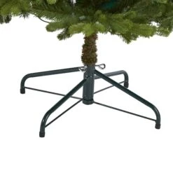 5.5ft. Pre-Lit Washington Fir Artificial Christmas Tree, Clear LED Lights -Michaels Shop D256149S 4