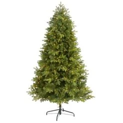 6.5ft. Pre-Lit Washington Fir Artificial Christmas Tree, Clear LED Lights 11 6.5ft. Pre-Lit Washington Fir Artificial Christmas Tree, Clear LED Lights -Michaels Shop D256150S 1 1