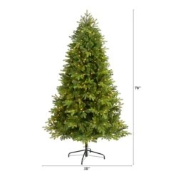 6.5ft. Pre-Lit Washington Fir Artificial Christmas Tree, Clear LED Lights 12 6.5ft. Pre-Lit Washington Fir Artificial Christmas Tree, Clear LED Lights -Michaels Shop D256150S 2