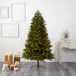 6.5ft. Pre-Lit Washington Fir Artificial Christmas Tree, Clear LED Lights 15 6.5ft. Pre-Lit Washington Fir Artificial Christmas Tree, Clear LED Lights -Michaels Shop D256150S 5