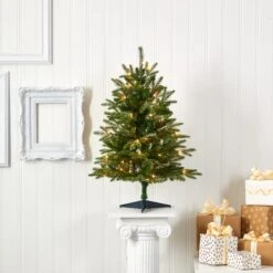 3ft. Pre-Lit Grand Teton Fir Artificial Christmas Tree, Clear LED Lights -Michaels Shop D256152S 5