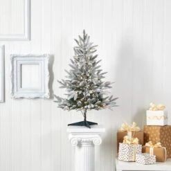 3ft. Pre-Lit Manchester Spruce Artificial Christmas Tree, Clear LED Lights -Michaels Shop D256158S 5