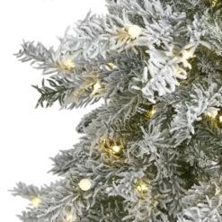 5ft. Pre-Lit Nova Scotia Spruce Artificial Christmas Tree, Warm White LED Lights -Michaels Shop D256162S 3