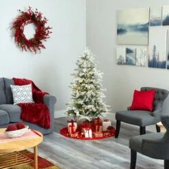 5ft. Pre-Lit Nova Scotia Spruce Artificial Christmas Tree, Warm White LED Lights -Michaels Shop D256162S 6