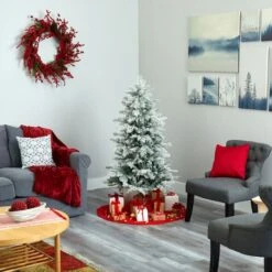 5ft. Pre-Lit Nova Scotia Spruce Artificial Christmas Tree, Warm White LED Lights -Michaels Shop D256162S 7