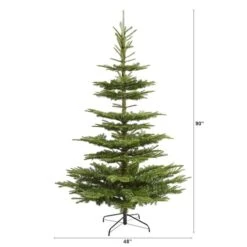7.5ft. Unlit Layered Washington Spruce Artificial Christmas Tree -Michaels Shop D256187S 2