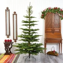 7.5ft. Unlit Layered Washington Spruce Artificial Christmas Tree -Michaels Shop D256187S 5