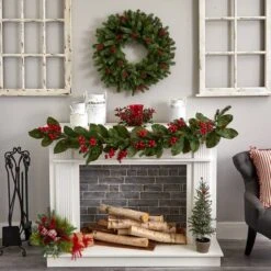 6.5" Red Holly Berry Candelabrum -Michaels Shop D292875S 15