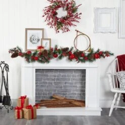 6ft. Apple, Berries & Pinecone Garland -Michaels Shop D292885S 3