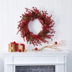 2.8ft. Cypress Berry & Pinecone Wreath 8 2.8ft. Cypress Berry & Pinecone Wreath -Michaels Shop D292973S 3