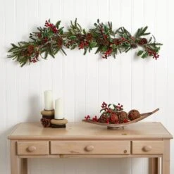 4.5ft. Holly Berry Garland -Michaels Shop D322383S 14