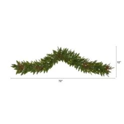 6ft. LED Christmas Pine & Berries Garland -Michaels Shop D322395S 2